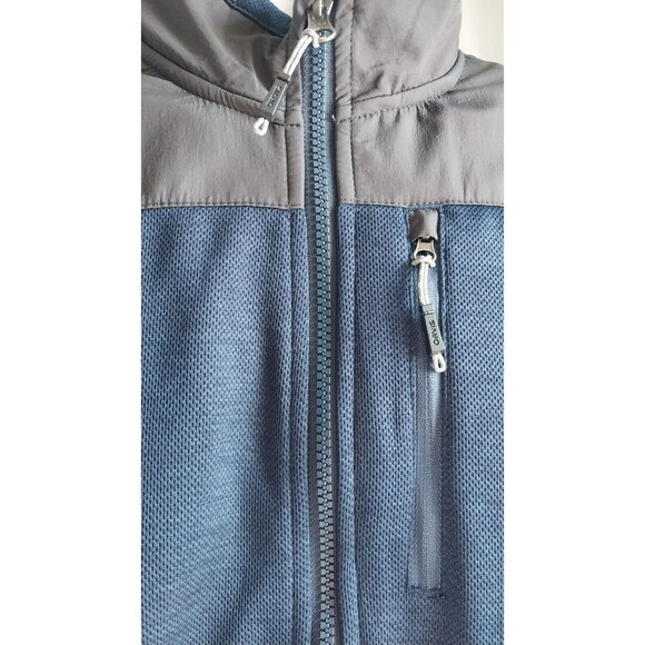 Mens' Orvis Bonded Mesh Full Zip Jacket - Gray & Blue XL - Picture 4 of 7